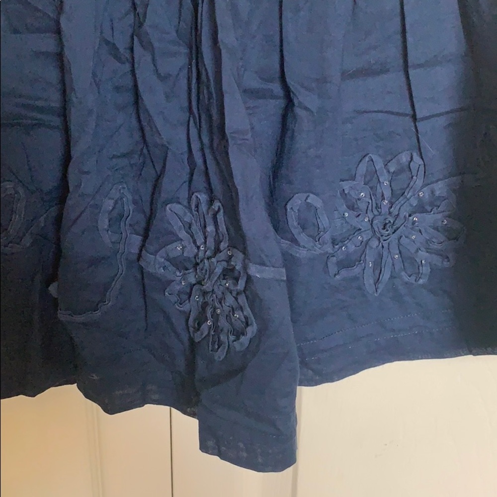 Gilly hicks navy blue flowy skirt - Picture 2 of 5